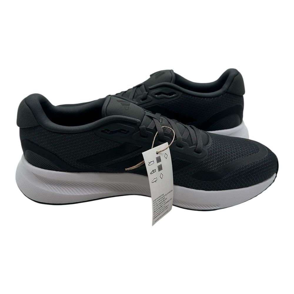 Adidas‎ RunFalcon 5 Running Shoes Men's Size 11.5 Gray Black Sneakers IE8819 - Picture 7 of 10